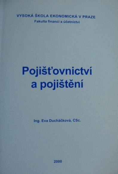 Pojišťovnictví a pojištění