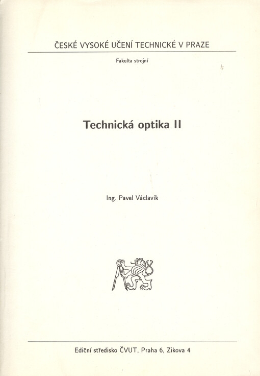 Technická optika II