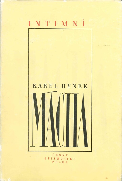 Intimní Karel Hynek Mácha