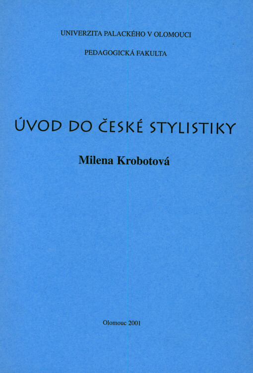 Úvod do české stylistiky