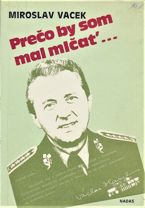 Prečo by som mal mlčať...