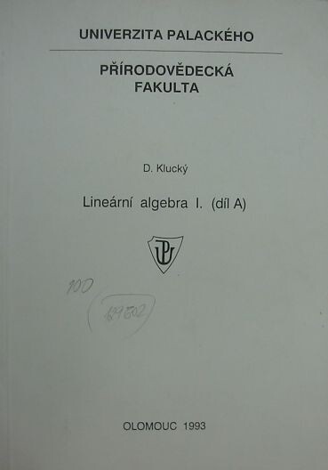 Lineární algebra I