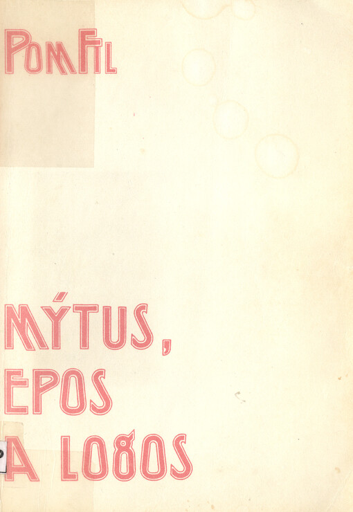 Mýtus, epos a logos