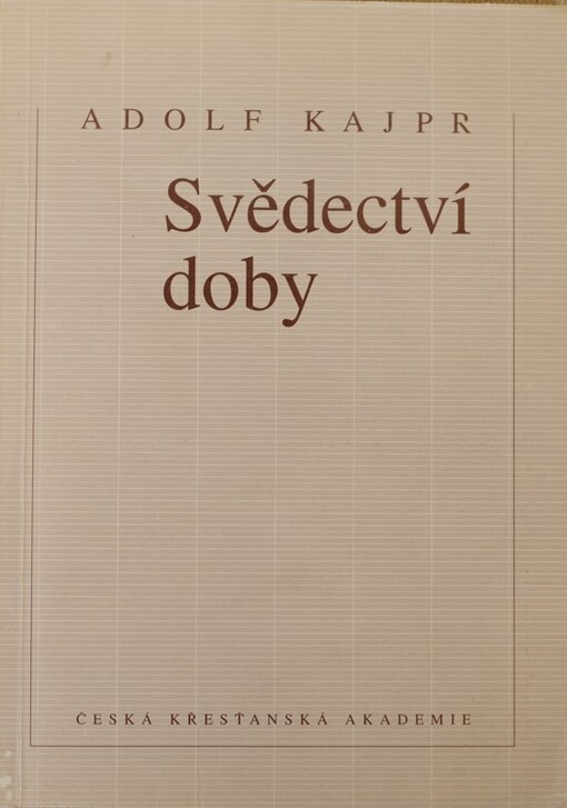 Svědectví doby