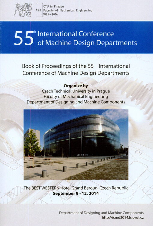 ICMD 2014 :book of proceedings of the 55th International conference of machine design departments : Beroun, Czech Republic, September 9-12, 2014