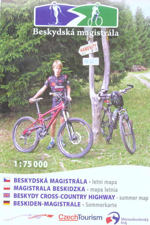 Beskydská magistrála letní mapa = Magistrala Beskidzka : mapa letnia = Beskydy cross-country highway : summer map = Beskiden-Magistrale : Sommerkarte   