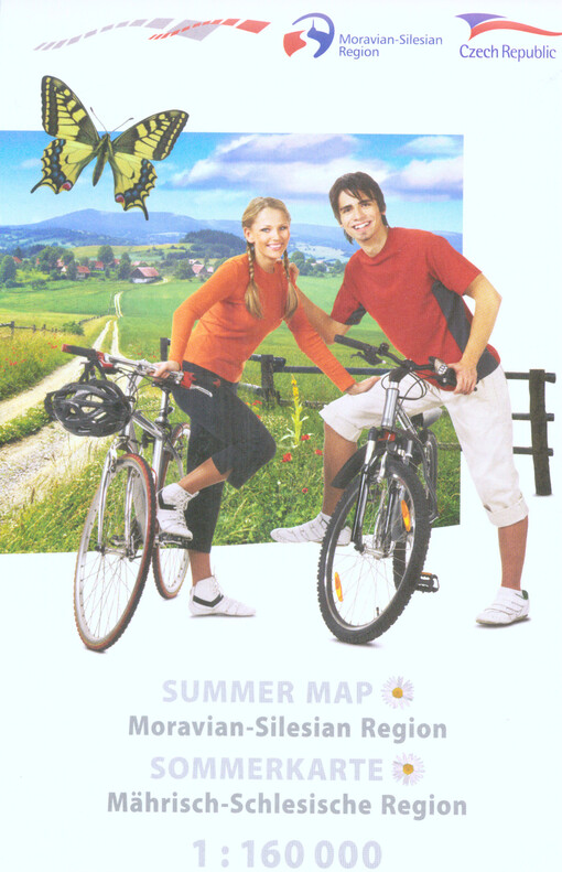 Summer map Moravian-Silesian RegionSommerkarte Mährisch-Schlesische Region