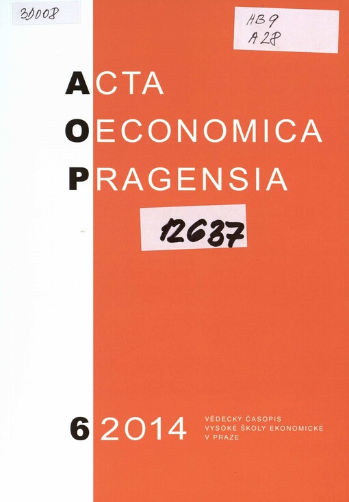 Acta oeconomica Pragensia