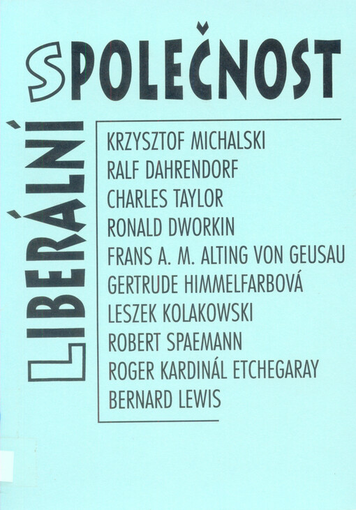Liberální společnost: [sborník příspěvků z konference v Castel Gandolfo 1992]