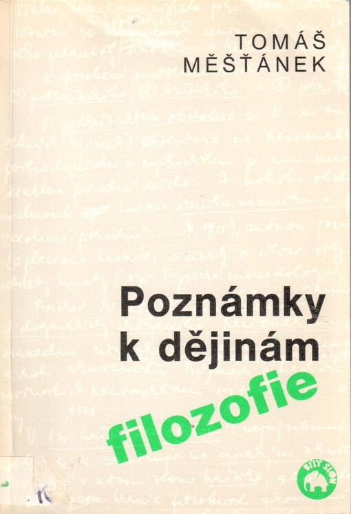 Poznámky k dějinám filozofie, 1. vyd.