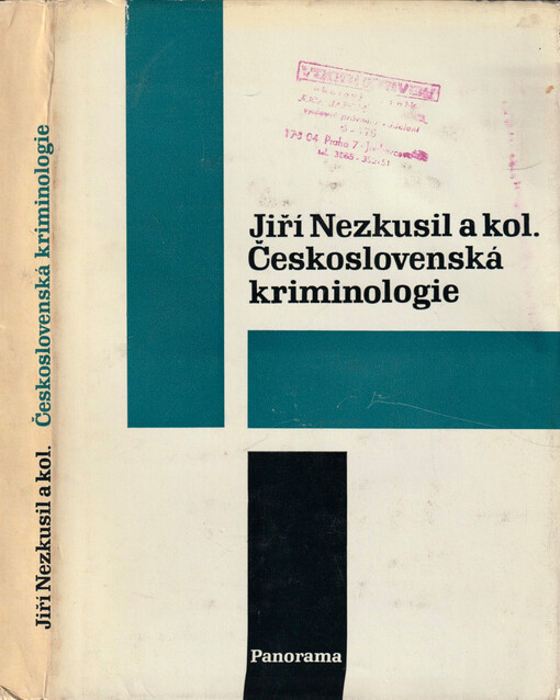 Československá kriminologie : vysokoškolské učebnice